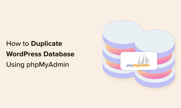 How to Copy a WordPress Database through phpMyAdmin