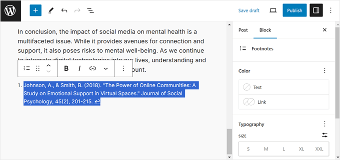 1703006725 443 Creating Sophisticated Footnotes in WordPress A Step by Step Guide