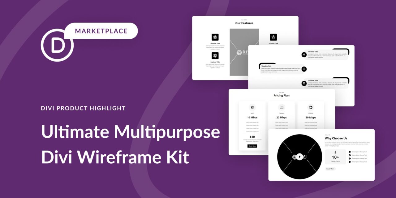 Ultimate Divi Wireframe Kit: The Ultimate Tool for Multi-Purpose Design