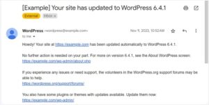 How to Configure Email Alerts for WordPress Updates
