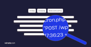 wordpress server logs kinsta api